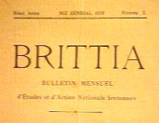 Brittia , revue lancée en septembre 1912